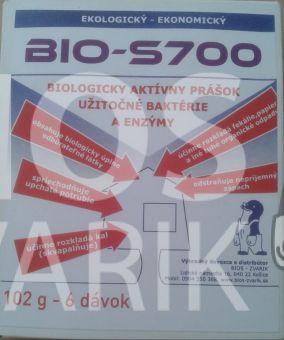 BIO-S700  baktérie do žumpy, ČOV